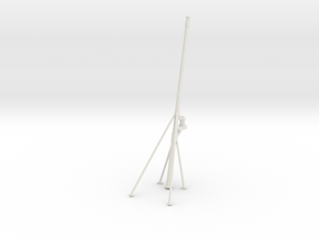 1/35 USS Sub Chaser Deck Bow Flag Staff in White Natural Versatile Plastic