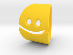 Emoji Happy Ring in Yellow Smooth Versatile Plastic