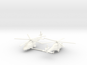 AgustaWestland AW149 Multi-role Helicopter in White Premium Versatile Plastic: 6mm