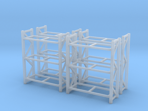 Warehouse Rack (x4) 1/87 in Smooth Fine Detail Plastic