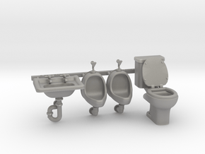 Toilet Set 01. 1:24 Scale in Accura Xtreme