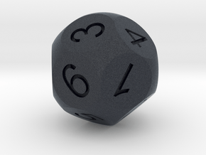 D14 Sphere Dice (1 to 7) in Black PA12