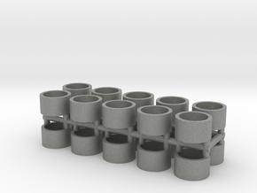 Plastic Screw tower reinforcement sleeves boombox in Gray PA12
