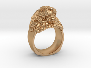Lion ring  in Natural Bronze