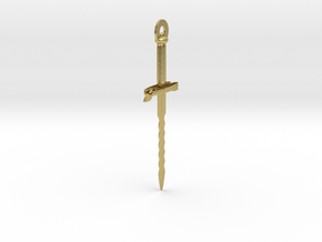 General Kael inspired Dagger Pendant in Natural Brass