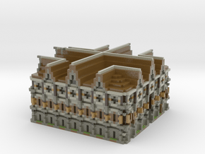 Minecraft Rustic Mansion in Glossy Full Color Sandstone