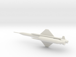 1/144 Scale X-7 Missile in White Natural Versatile Plastic