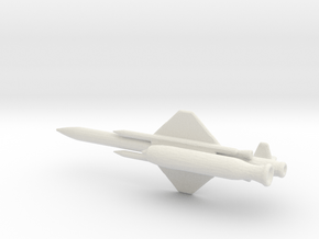 1/200 Scale X-7 Missile in White Natural Versatile Plastic