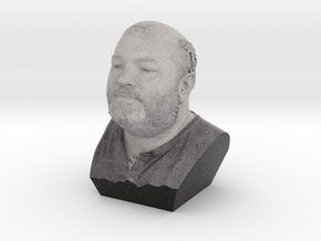Nigels heed black and white Bust in Matte High Definition Full Color