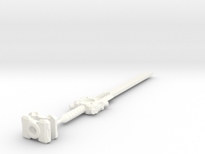 TF Kingdom Cyclonus Great Sword Set in White Smooth Versatile Plastic: Medium