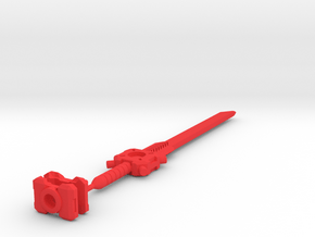 TF Kingdom Cyclonus Great Sword Set in Red Smooth Versatile Plastic: Medium