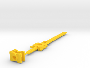TF Kingdom Cyclonus Great Sword Set in Yellow Smooth Versatile Plastic: Medium