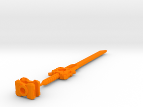 TF Kingdom Cyclonus Great Sword Set in Orange Smooth Versatile Plastic: Medium