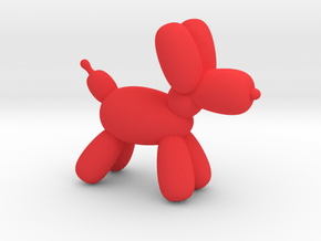 Koonie The Balloon Dog  in Red Smooth Versatile Plastic