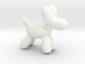 Koonie The Balloon Dog  in White Smooth Versatile Plastic