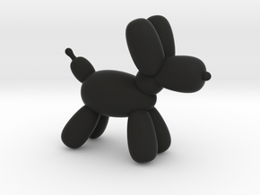 Koonie The Balloon Dog  in Black Smooth Versatile Plastic