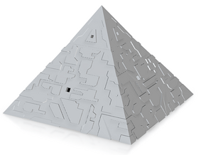 Borg Pyramid - Hollow in Tan Fine Detail Plastic