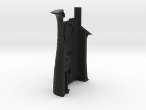 Enhanced pistol grip for KWC mini uzi LEFT in Black Natural Versatile Plastic