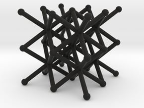 BCC grid section in Black Smooth Versatile Plastic