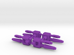 TF Weapon Cannon Smoke Stack Add On Seige in Purple Smooth Versatile Plastic