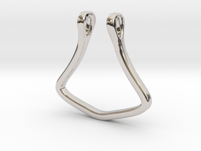 Ring Holder in Rhodium Plated Brass