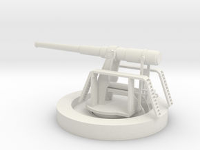 1/72 Scale 12-inch gun M1895 in White Natural Versatile Plastic