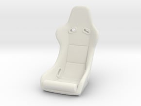 1/24 Scale Racing Seat for RC/Model Car Truck  in White Natural Versatile Plastic