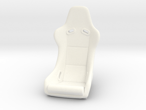 GRS300 Racing Seat for RC Car or Truck Large Size in White Smooth Versatile Plastic