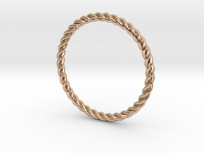 Twist Ring Size US 9.5 in 9K Rose Gold 