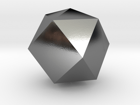 19. Tetrakis Cuboctahedron - 10mm in Polished Silver