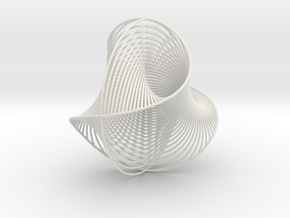 WaveBall in White Natural Versatile Plastic