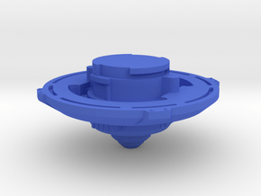 Bey Dranzer V2 Blade Base + Support Part (Flat) in Blue Smooth Versatile Plastic