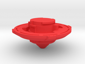 Bey Dranzer V2 Blade Base + Support Part (Flat) in Red Smooth Versatile Plastic