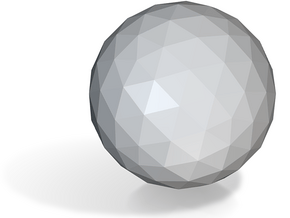 06. Geodesic Icosahedron Pattern 6 - 1in in Tan Fine Detail Plastic