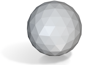 05. Geodesic Icosahedron Pattern 5 - 1in in Tan Fine Detail Plastic