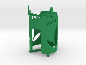 Bottle holder with HerbaLife name and logo in Green Processed Versatile Plastic