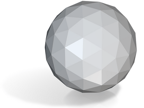 04. Geodesic Icosahedron Pattern 4 - 1in in Tan Fine Detail Plastic