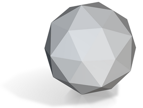 01. Geodesic Icosahedron Pattern 1 - 1in in Tan Fine Detail Plastic