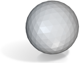 12. Geodesic Icosahedron Pattern 12 - 1in in Tan Fine Detail Plastic