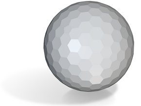 10. Dual Geodesic Icosahedron Pattern 10 - 1in in Tan Fine Detail Plastic