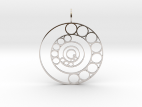 Song of the Spheres (Flat) in Rhodium Plated Brass