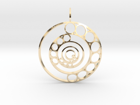 Song of the Spheres (Domed) in 9K Yellow Gold 