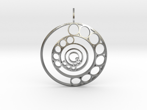Song of the Spheres (Domed) in Natural Silver