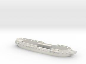 1/350 HMS Unicorn (1824) Hull Waterline in White Natural Versatile Plastic