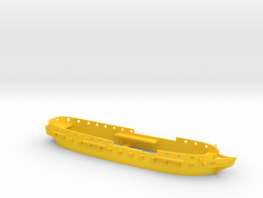 1/350 HMS Unicorn (1824) Hull Waterline in Yellow Smooth Versatile Plastic