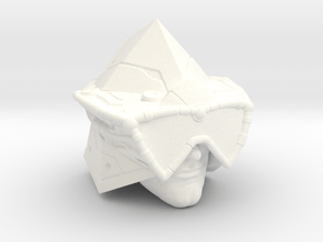 Mekaneck head with 200X googles for Motu Origins in White Smooth Versatile Plastic