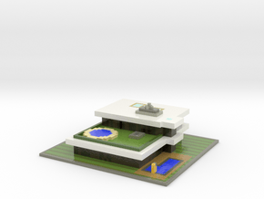 Minecraft Modern House in Glossy Full Color Sandstone