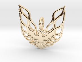 Trans Am Charm Pendant Brass or Sterling Silver! in 9K Yellow Gold 