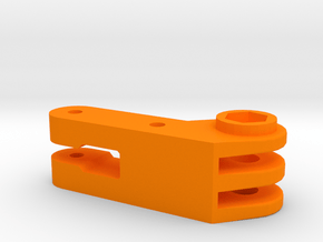 Spektrum DX5C thumb steering adapter in Orange Smooth Versatile Plastic