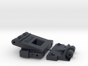 Hinged body mount for Axial SCX10III Early Bronco in Black PA12